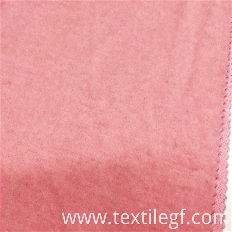 Hoodie Pink Terry Brush Fabric (4)